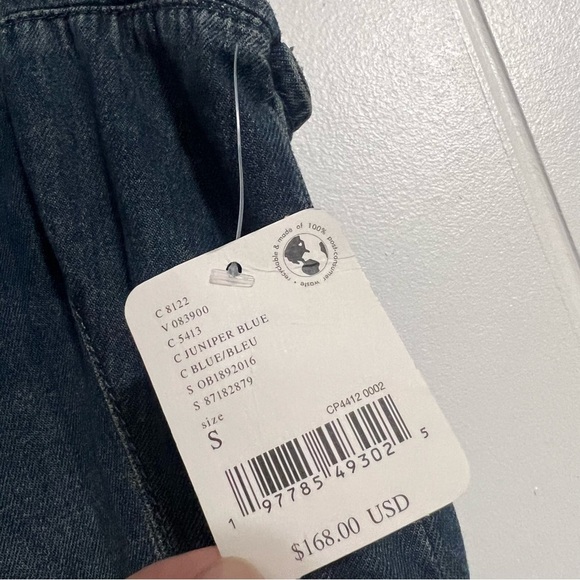 NWT We The Free Match Point Denim Jumpsuit Size Small - Picture 6 of 6